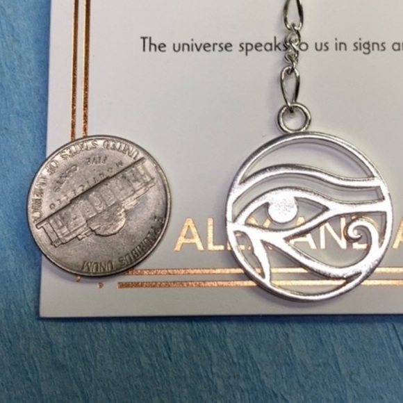 Alex and Ani Eye of Horus 20” Sterling Necklace - Picture 2 of 6